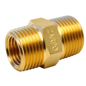 Niple Recto de Latón (Doble Macho)